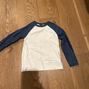 Old Navy Navy and White Rash Guard